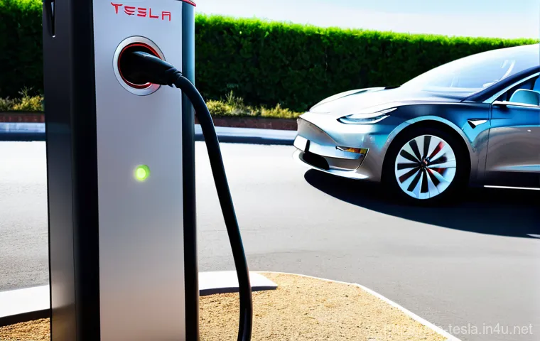 테슬라 슈퍼차저 네트워크 확장 계획 - **Prompt 1: Scenic German Road Trip Stop**
    "A vibrant, wide-angle shot of a modern electric car ...